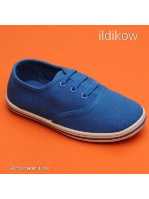 Slazenger kék színű kisfiú vászoncipő/tornacipő (25,5-ös), ÚJ, eredeti termék, raktárról! << lejárt 610569