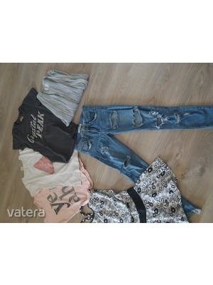 Zara Retro H&M ruhacsomag 10 éves körüli lánykának pólók, nyári ruha, nadrág << lejárt 618161
