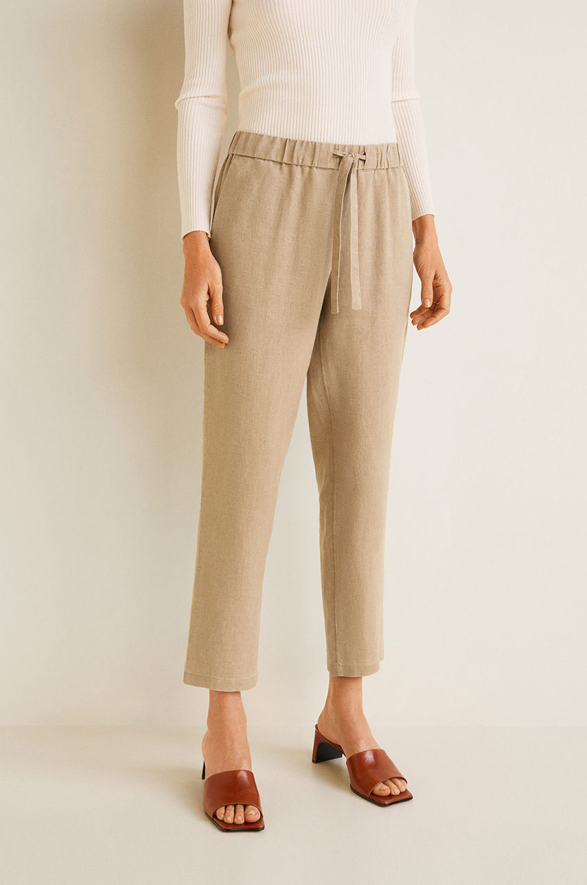 Mango - Nadrág Linen fotója