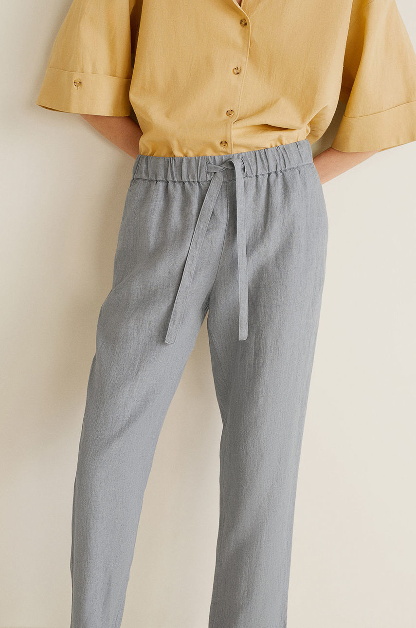 Mango - Nadrág Linen fotója