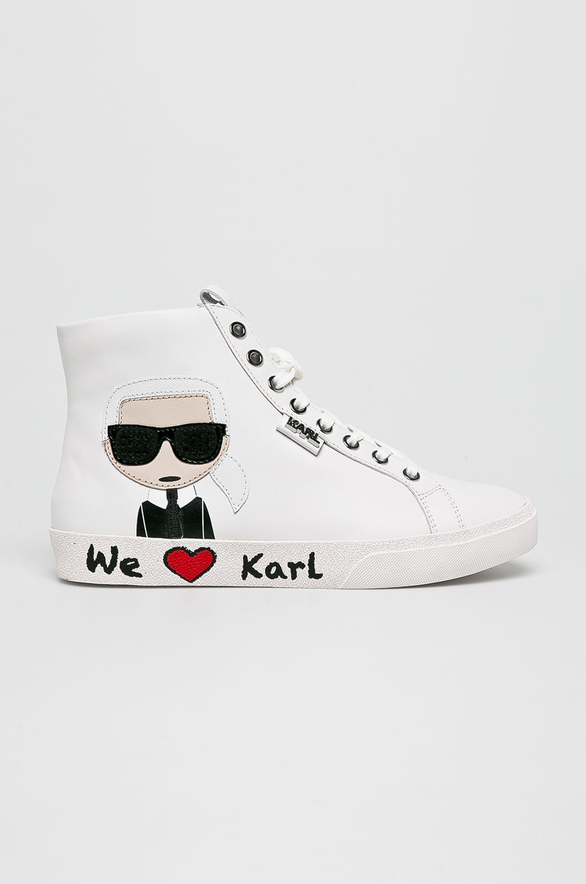 Karl Lagerfeld - Cipő Skool Karl Ikonic Hi Lace fotója