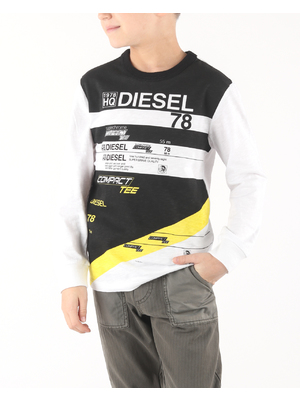 Diesel Tebre Gyerek póló Fekete Fehér << lejárt 106608