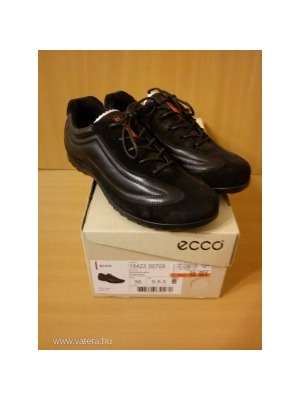 Új női fekete bőr félcipő,ECCO cipő,36-os ,pillekönnyű 85Eur,szabadidő cipő << lejárt 202013