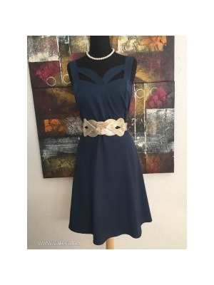 Lola & Liza olasz elegáns kék elegáns ruha / business ruha 40 << lejárt 435465