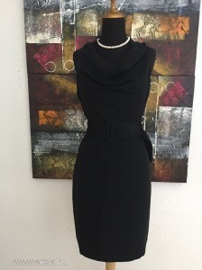 Next angol különleges meseszép elegáns fekete business ruha övvel 42 << lejárt 1482655 48 fotója