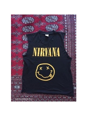 Top Shirt Nirvana feliratos fekete férfi póló /felső M << lejárt 711865