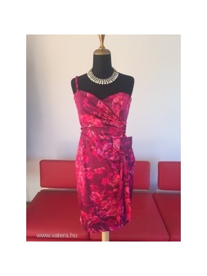 Belle by Oasis angol pink gyönyörű szatén ruha / business ruha / coctail ruha maslival 40 << lejárt 175940