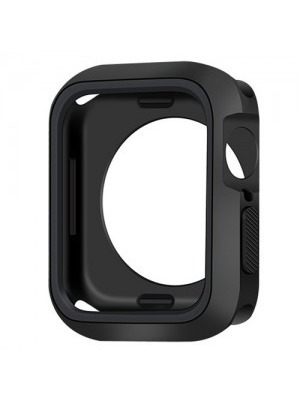Szilikon keret (ütésálló) FEKETE - Apple Watch 4 44mm << lejárt 616636