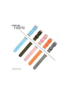 4smarts Fabric Apple Watch 4 (44mm)/3,2,1 (42mm) nylon szíj, rózsaszín << lejárt 75059