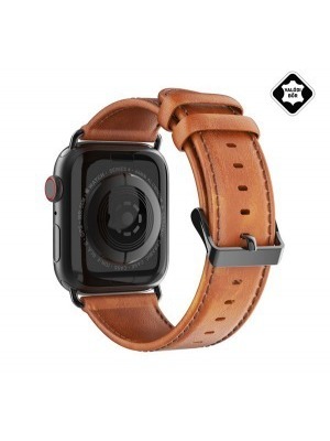 DUX DUCIS pótszíj (valódi bőr) BARNA - Apple Watch Series 1 / 2 / 3 / 4 42mm / 44mm << lejárt 560928