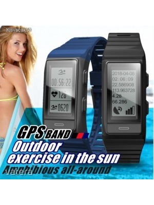 1x GPS intelligens óra Vízálló pulzusszám karkötő sport okosóra << lejárt 820629