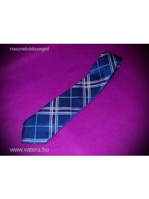 George elegáns sötétkék nyakkendő kék rózsaszín csíkos << lejárt 379739