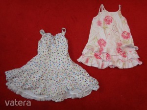 2 db csini virágos nyári pamut ruha kislányra 3-4 év / 98-104-es << lejárt 3014847 75 fotója