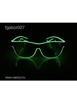 Zöld party szemüveg (villogó szemüveg) << lejárt 273002