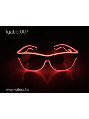 Piros party szemüveg (villogó szemüveg) << lejárt 288473