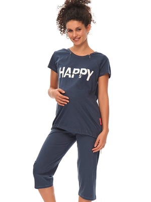 Happy Mommy kismama pizsama, szoptatáshoz, kék << lejárt 409070
