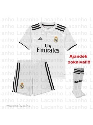 Új Real Madrid Hazai Gyerek Mez + Nadrág + Zokni 2018/2019 18/19 INGYEN FELIRAT ÉS SZÁM!!! << lejárt 961020