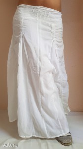 fehér extra divatos ROMANTIKUS kényelmes L/XL nyári MAXI SZOKNYA e21 << lejárt 7269054 67 fotója