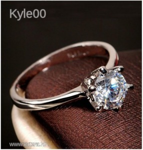 1 Ft 18K Arany GF Fehér Swarovski köves női Gyűrű << lejárt 8140278 95 fotója