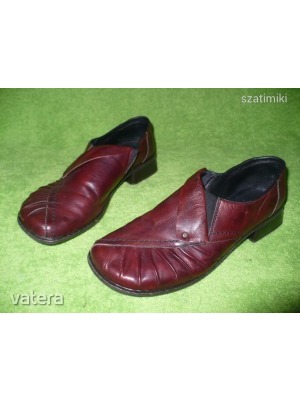 RIEKER Antistress bordó női bőr cipő 38-as << lejárt 580005
