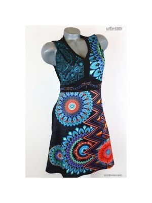 Gyönyörű színes mintás ruha L/XL új!címkés << lejárt 628858