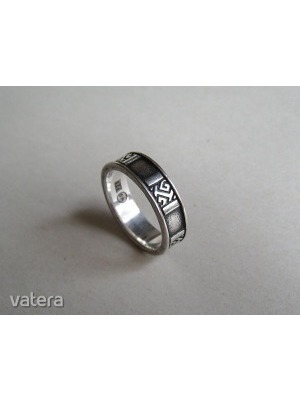 Mexikói, design ezüst karika gyűrű ---1 Ft!!---- << lejárt 799549