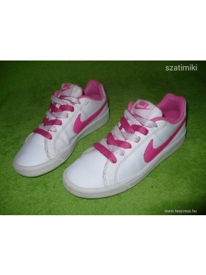 NIKE Court Royale fehér-pink bőr sportcipő 35,5-es << lejárt 118006