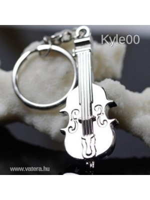 1Ft Ezüst Hegedű violin Hangszer Kulcstartó kulcs karika << lejárt 712509