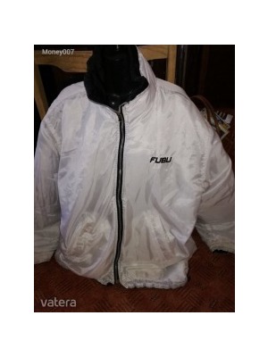 Fubu XXL-es kifordítható kabát, egyik fele fehér, másik fekete << lejárt 467009