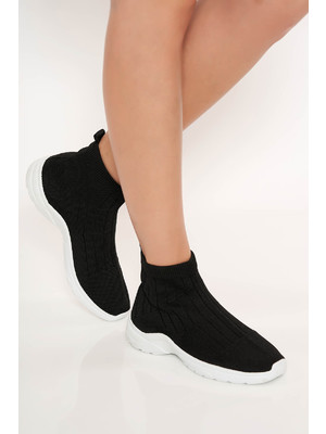 Fekete sport cipő lapos talpú casual gumi járótalp << lejárt 717179