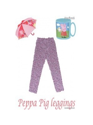 Peppa Pig és virág mintás leggings 110-es méretben (4-5 év) << lejárt 342908