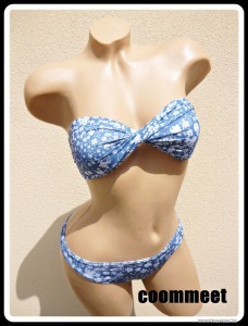 Roxy kék virágos, szivacsos bikini (S) << lejárt 8501018 21 fotója