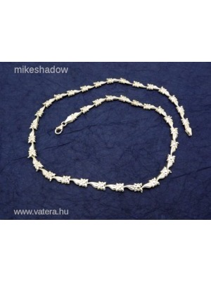 Női ezüst lánc, nyaklánc, virág mintás, 45 cm << lejárt 202152