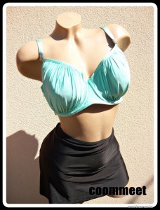 Zöld-fekete, szoknyás, push-up bikini (46) << lejárt 4562485 39 fotója