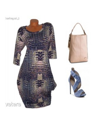 Gyönyörű mintás zsebes nyári női ruha XL (újszerű) Postázás 685 Ft << lejárt 576238