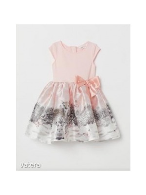 H&M rózsaszín nyuszis-őzikés ruha bővülő szoknyával 6-8 év - Új, címkés! << lejárt 797360