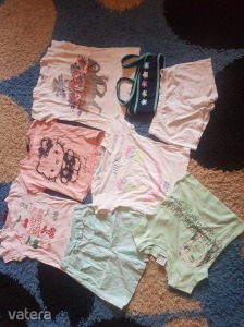 8db -os 116-122es kislány nyári csomag újszerű nadrágok használtabb pólók de jó állapo << lejárt 3217741 98 fotója