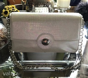 Cango&Rinaldi kézi készítésű bőr táska krémszínű ezüst fényű irrizáló hatású << lejárt 8566930 41 fotója