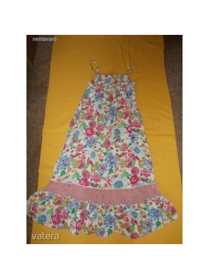 MONSOON pántos virágos indiai ruha - 9-10 év- 5 vásárolt termékből a legolcsóbb AJÁNDÉK! (4) << lejárt 194423