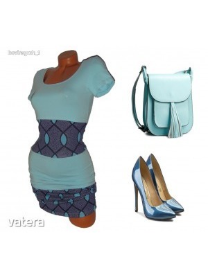 Kék csini nyári női ruha S (haszn.) << lejárt 939939