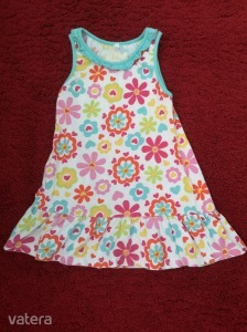 Gyönyörű hibátlan vidám színes virágos kislány nyári ruha 4 - 5 év 104 - 110 cm méretb << lejárt 2129186 93 fotója