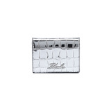 Karl Lagerfeld Signature Croco Mini Pénztárca Ezüst << lejárt 380076