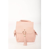Pink casual bőr utánzat állítható pántokkal ellátott hátizsák << lejárt 418868