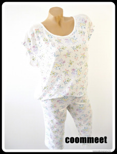 Marks&Spencer fehér alapon virágos, puha, viszkóz pizsama ~ÚJ~ (42) << lejárt 4047448 92 fotója
