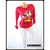 Piros-fehér, Minnie- és Mickey Egeres, pamut pizsama (S) << lejárt 798999