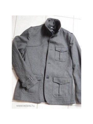 H&M elegáns fazonú, szürke, téli férfi kabát << lejárt 219494