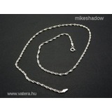 Női ezüst lánc, nyaklánc, csavart minta, 45 cm << lejárt 56430
