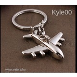 1Ft Ezüst Acél Repülő gép repülőgép model kulcstartó kulcs karika << lejárt 547936