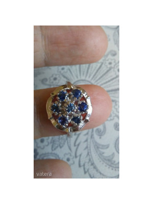Zafír köves gyűrű 925 finomságú ezüst foglalatban << lejárt 559008
