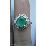 Smaragd köves gyűrű 925 finomságú ezüst foglalatban. << lejárt 968187